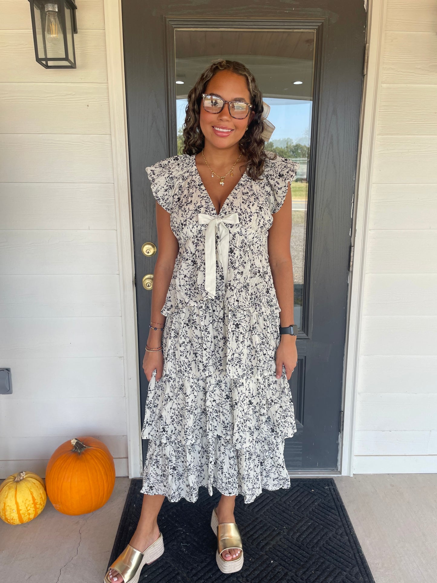 Francis Floral Midi Dress
