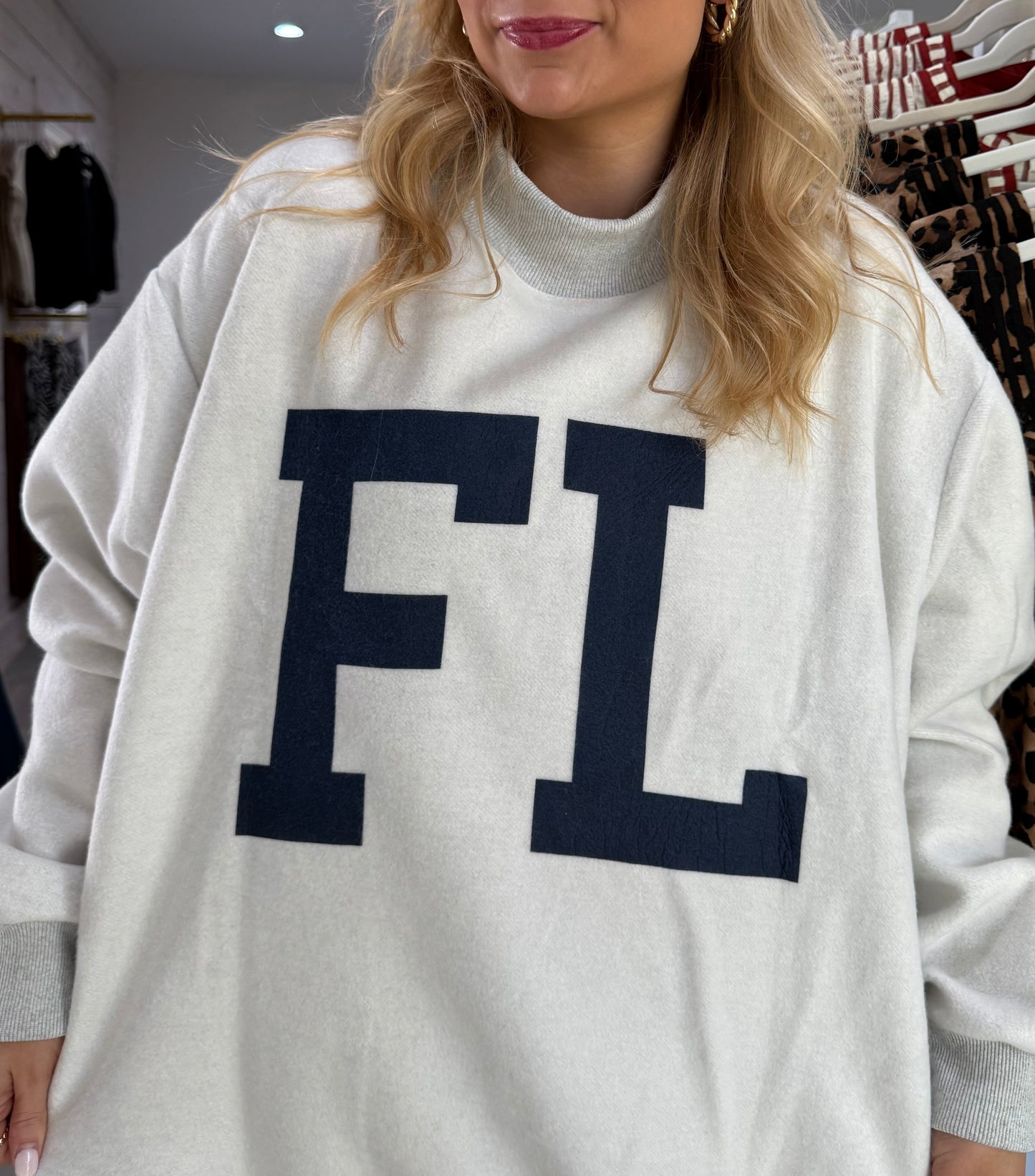 Florida & FL Reversible Mock-Neck Sweatshirt