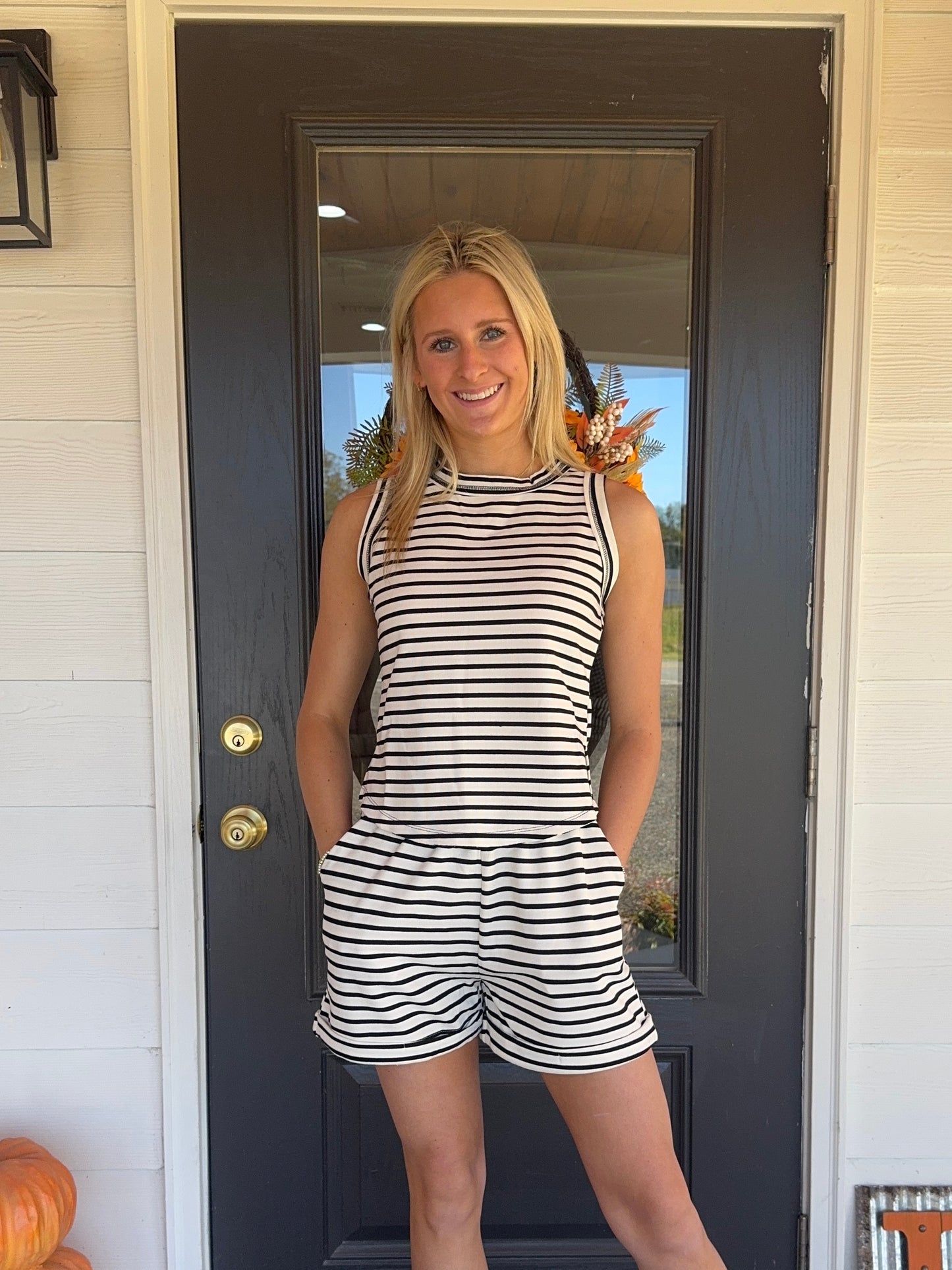 Shiloh Stripe Knit Shorts