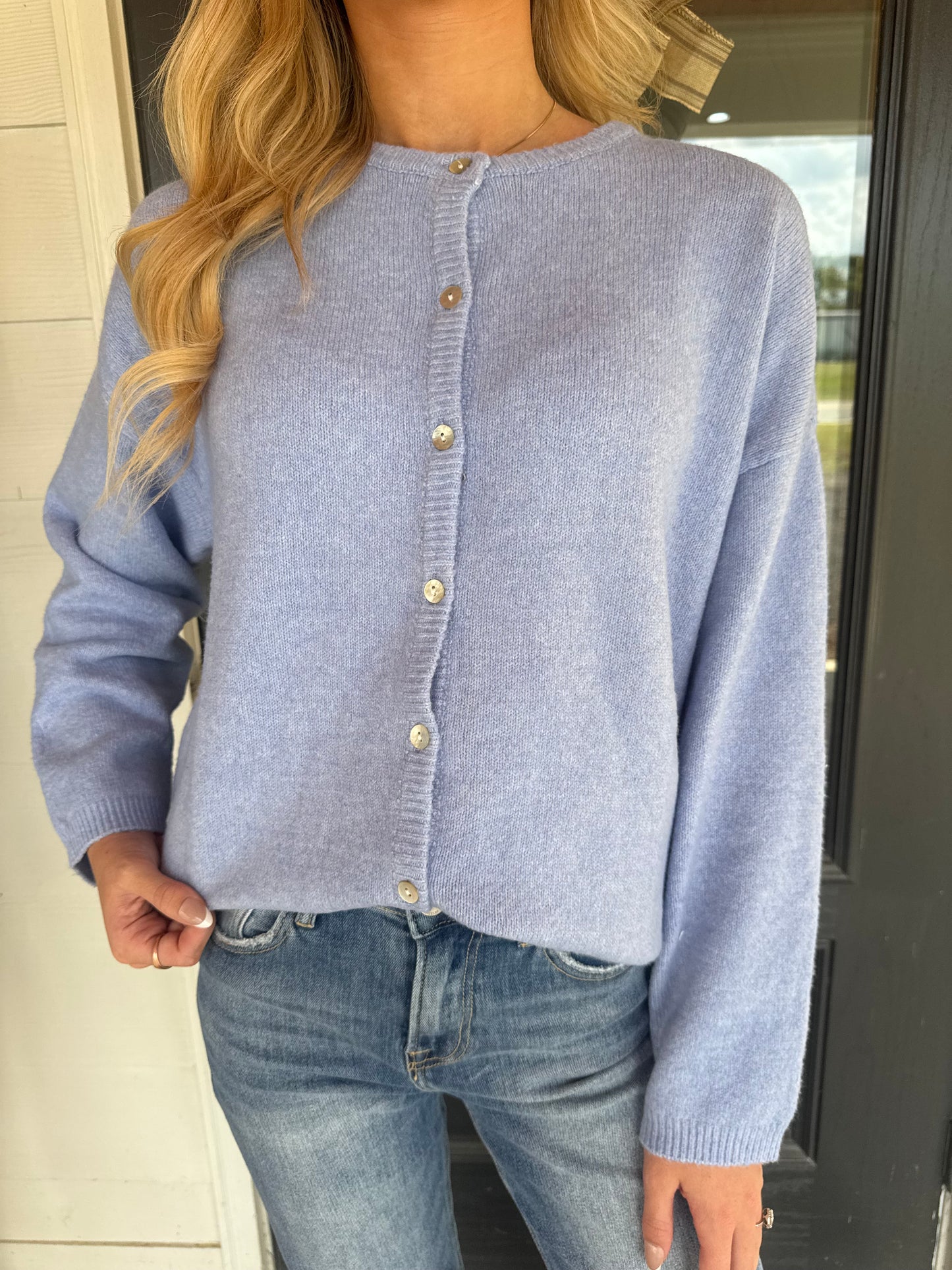 Lux Light Blue Cardigan
