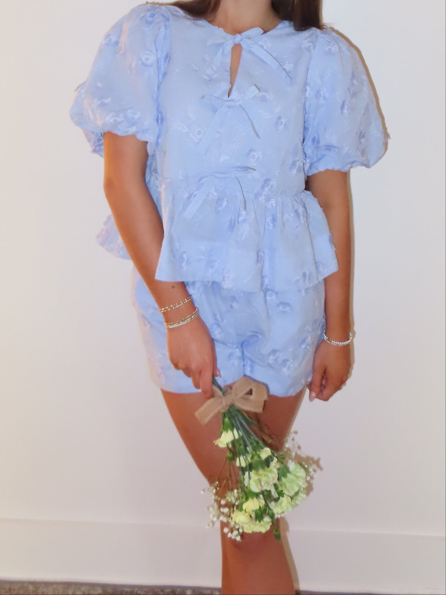 Sophie Blue Floral Shorts