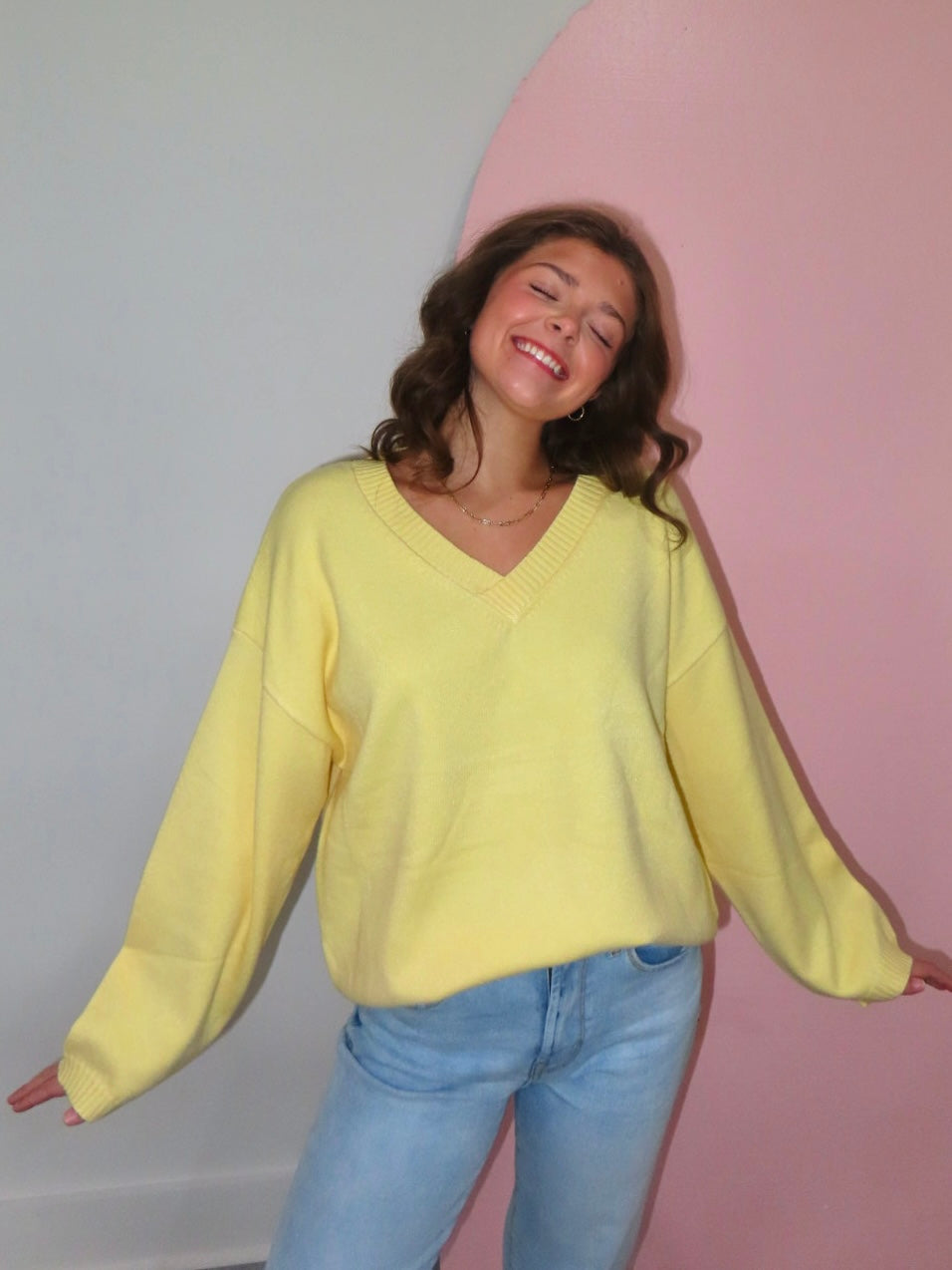 Lilah Yellow Sweater