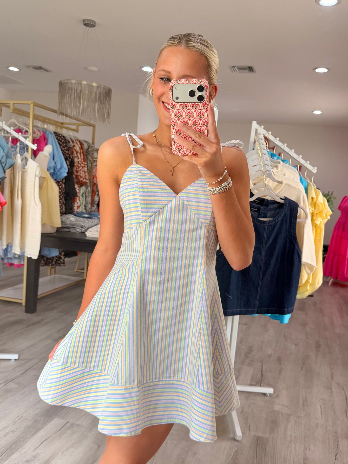 Sierra Stripe Mini Dress
