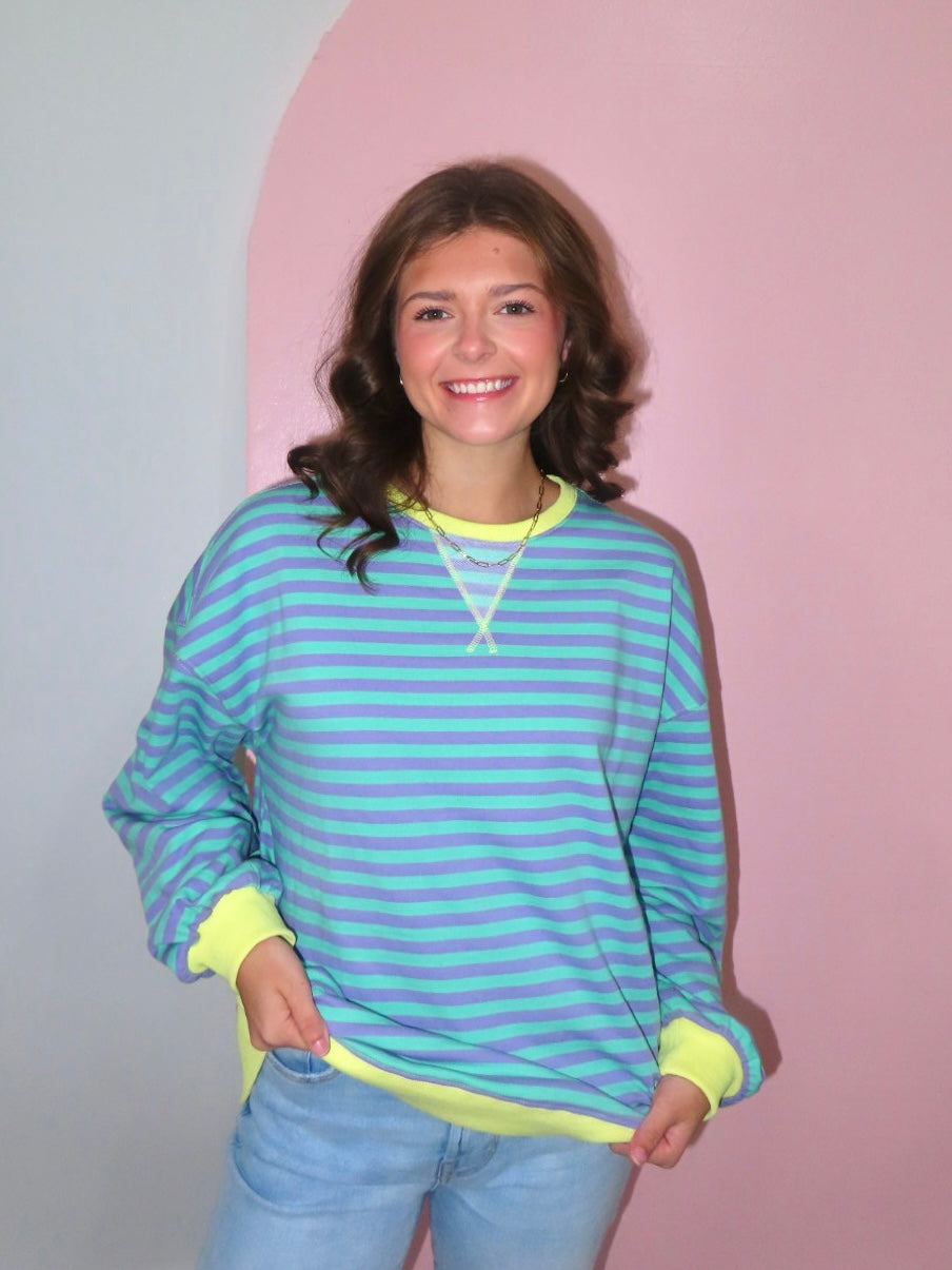 Abby Striped Sweatshirt
