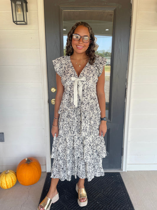 Francis Floral Midi Dress