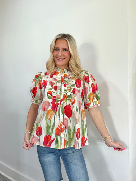 Fleur Floral Top