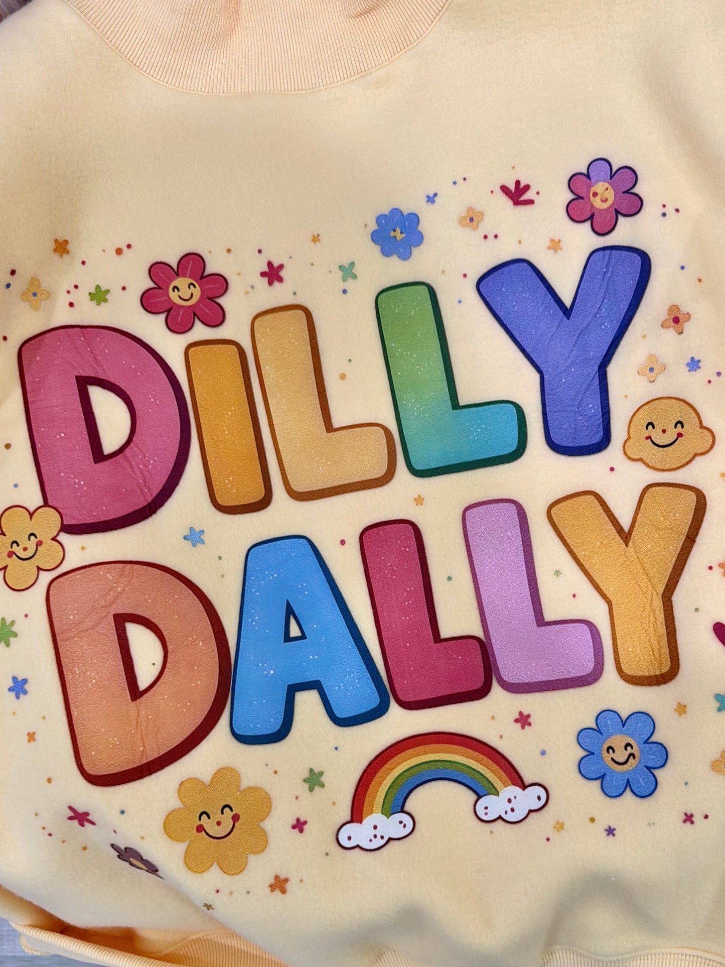 DILLY DALLY Reversible Mock-Neck Sweatshirt