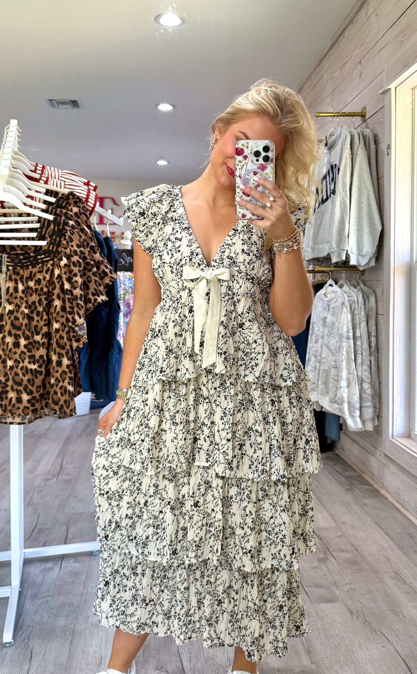 Francis Floral Midi Dress