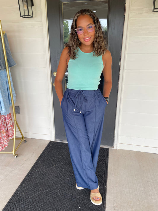 Daniela Dark Denim Pants