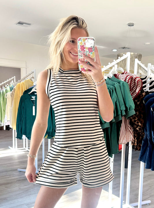 Shiloh Stripe Knit Shorts