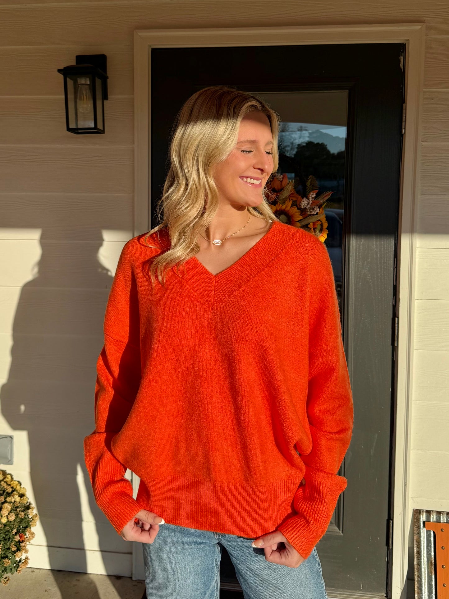 Ophelia Orange Sweater