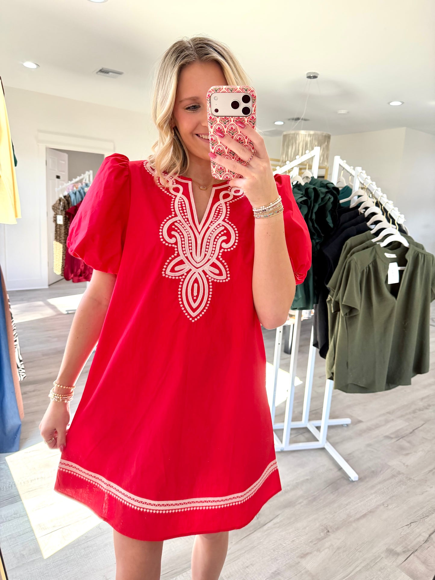 Ruth Red Mini Dress