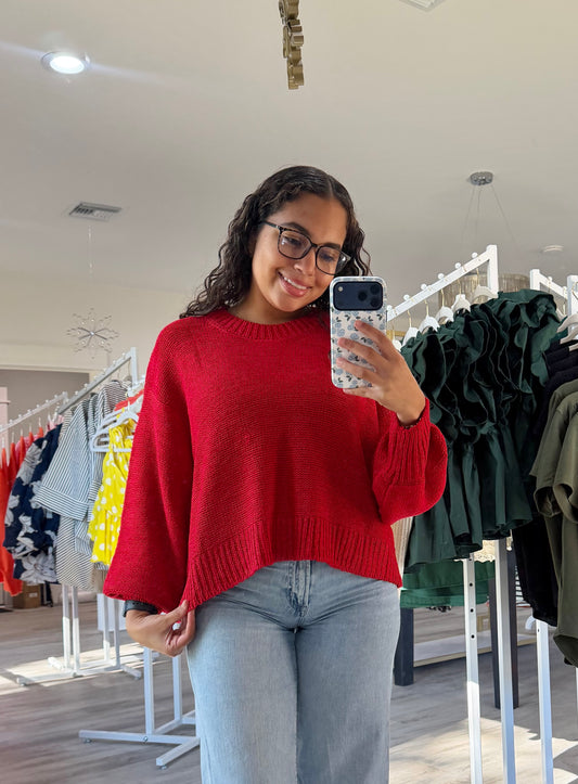 Ruby Red Sweater