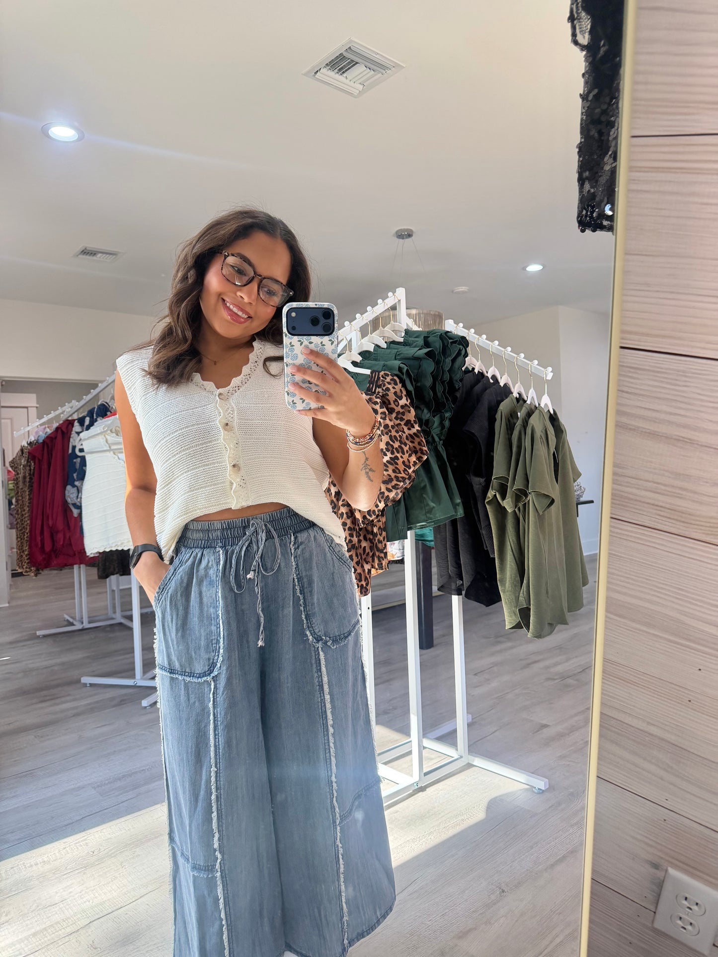 Madrid Denim Linen Pants