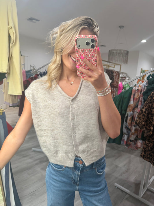 Kaia Khaki Sweater Top