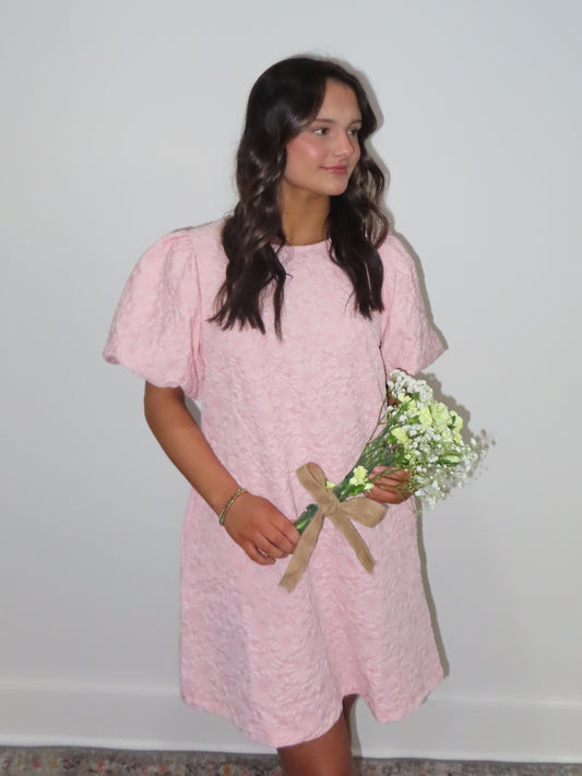 Peggy Pink Floral Dress