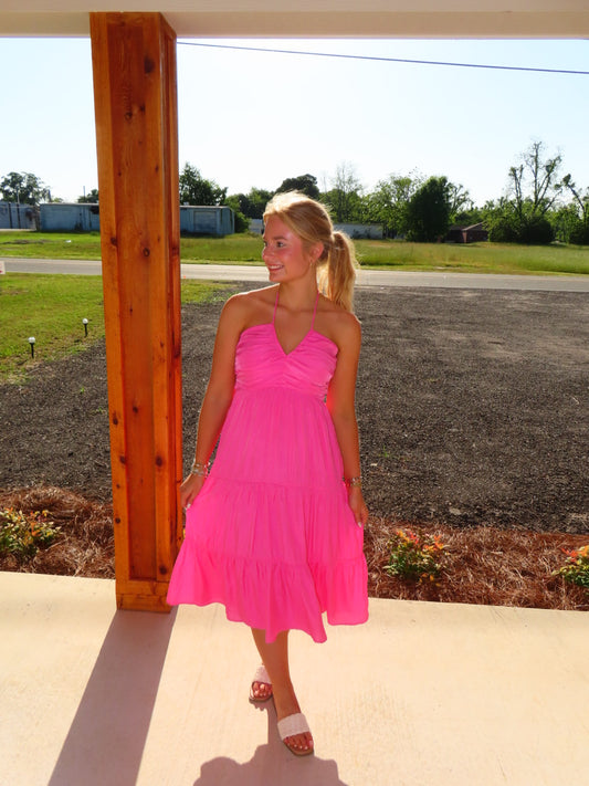 Hallie Halter Midi Dress