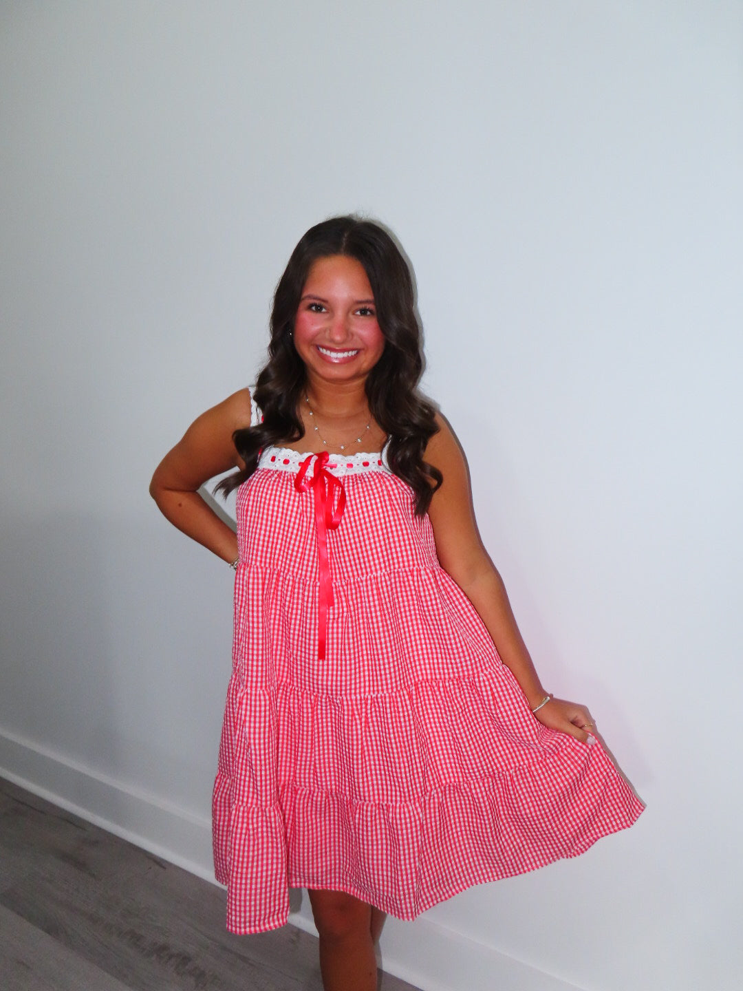 Georgina Gingham Mini Dress