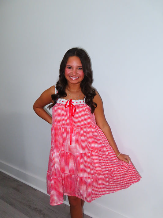 Georgina Gingham Mini Dress