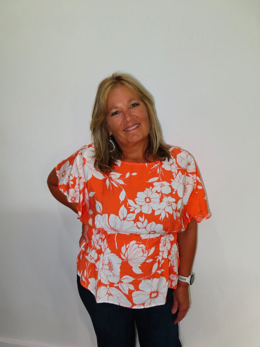 Tammy Tangerine Top