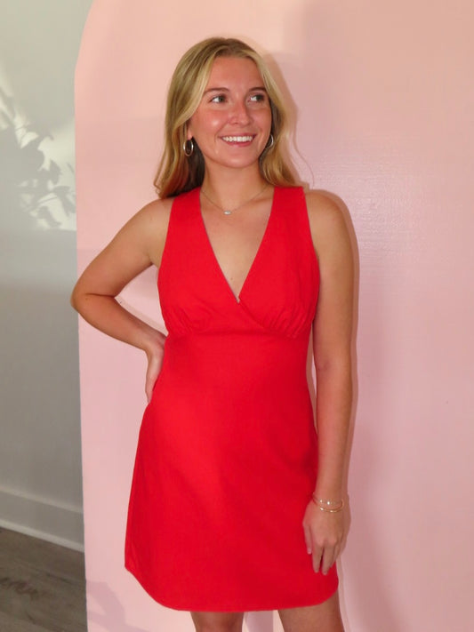 Ramona Red Mini Dress