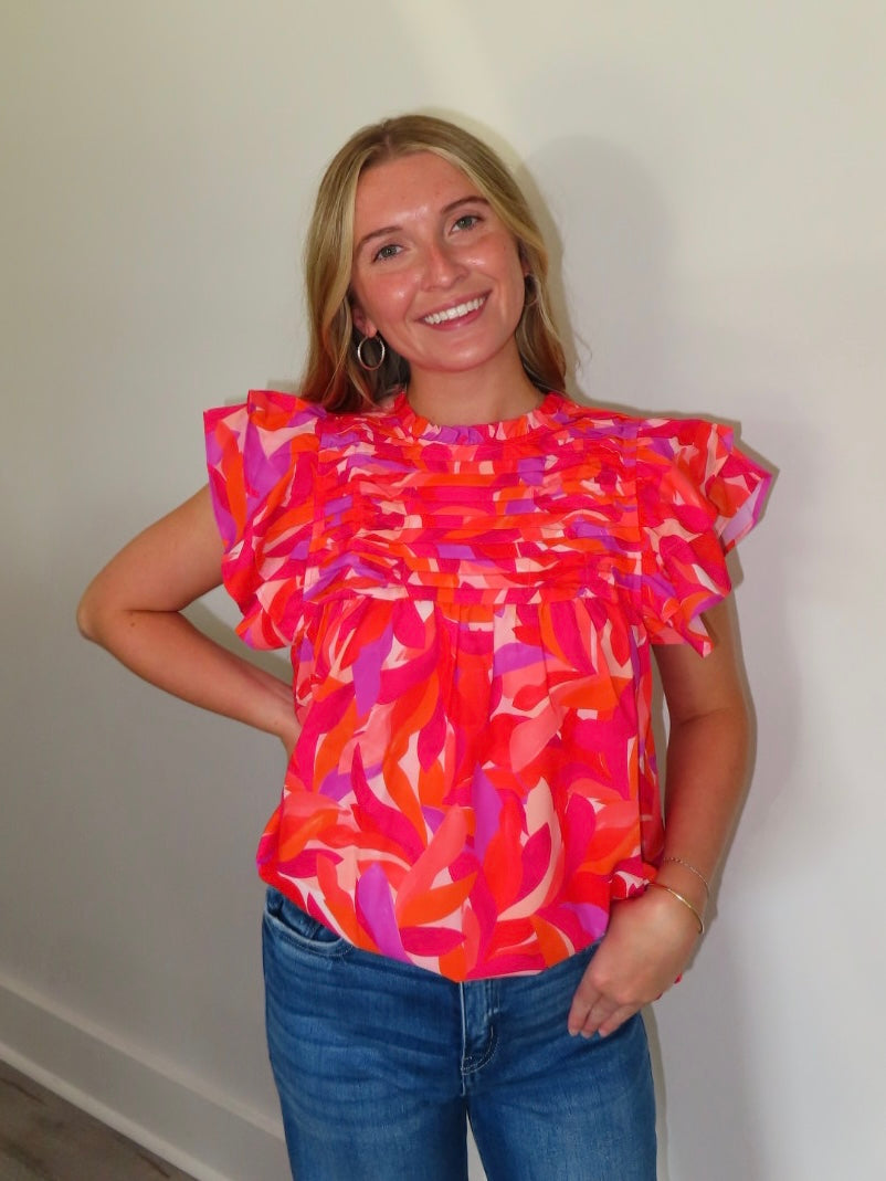 Farrah Fuchsia Top