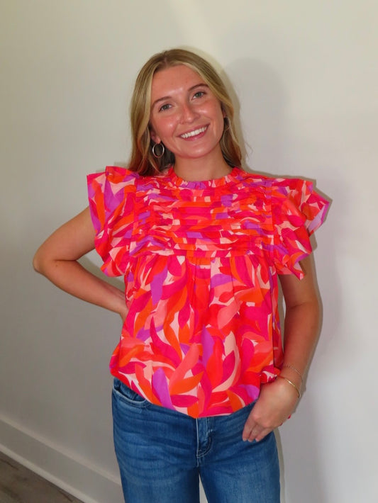 Farrah Fuchsia Top