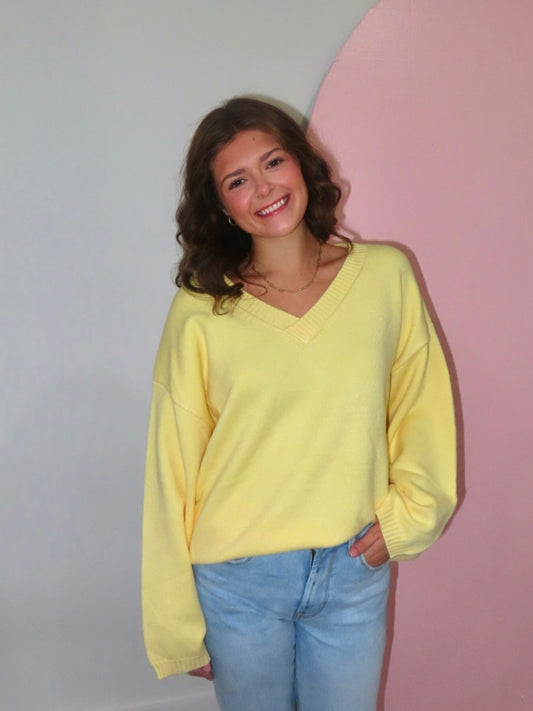 Lilah Yellow Sweater