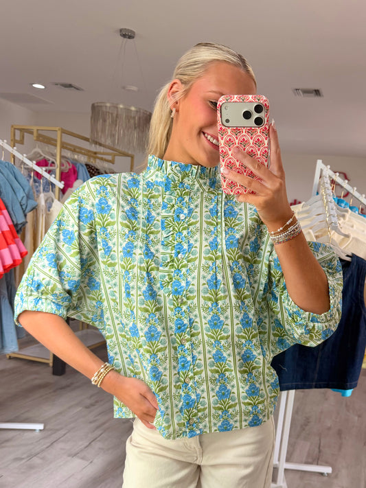 Fanci Floral Ruffle Top