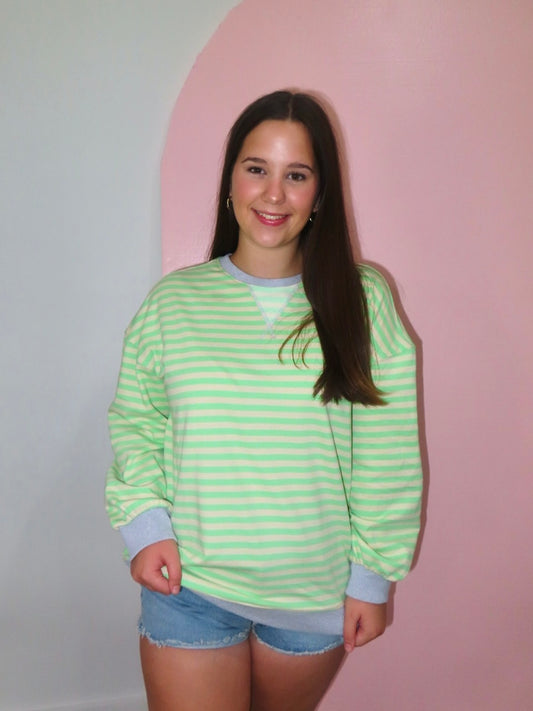Abby Striped Sweatshirt