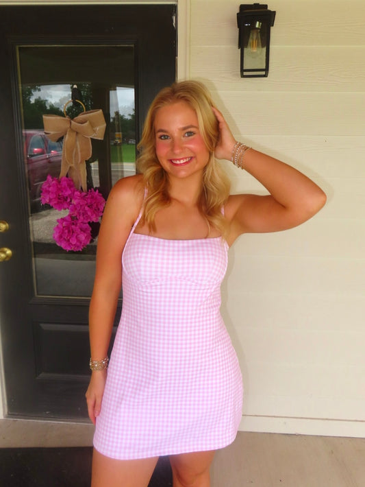 Macy Gingham Athletic Dress