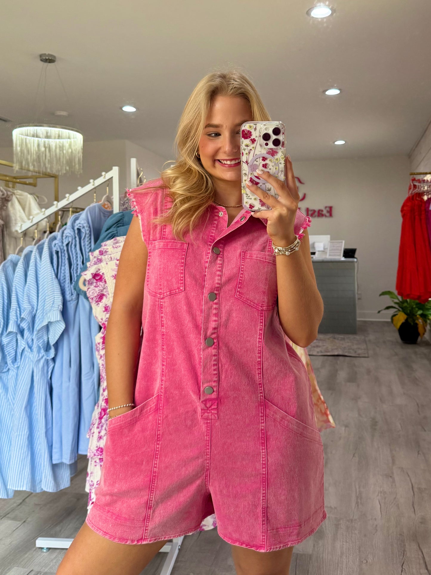 Piper Pink Romper
