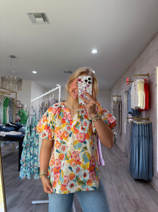 Lexi Floral Top