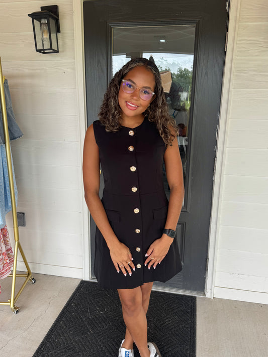 Betsy Black Business Dress
